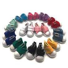 6Pairs/lot Hot Sale Doll Accessories 1/6 BJD Doll Shoes Candy Color Canvas Shoes Doll 2024 - buy cheap