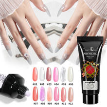 Gel de uñas Poly de 15ml, 12 colores de alta calidad para manicura artística de uñas, barniz de gel acrílico híbrido LED y extensión de esmalte UV 2024 - compra barato