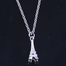 Colar com pingente eiffel, torre eiffel, paris, 23x9x9mm, feminino, masculino, joia, gargantilha 2024 - compre barato