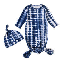 Spring Autumn 2 Pcs Baby’s Sleeping Bag Set, Printed Round-Collar Long-Sleeves One-Piece Sack + Hat for Toddler Boys, Girls 2024 - buy cheap