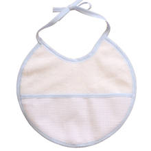 Free shipping 12PCS/Set YB0011 blue Baby waterproof bib Infant saliva towels Burp Cloths Cross stitch bib Baby bib 2024 - buy cheap