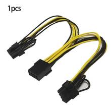 PCI-E PCIE 8P hembra a 2 puertos Dual 8pin 6P + 2 P macho GPU tarjeta gráfica Power Video Splitter Cable de extensión 18AWG 2024 - compra barato