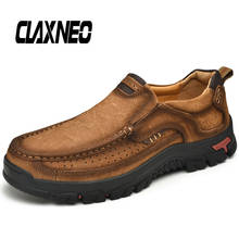 CLAXNEO/мужская кожаная обувь; слипоны; Осенняя мужская обувь; лоферы из натуральной кожи; Мужская прогулочная обувь; большие размеры 2024 - купить недорого