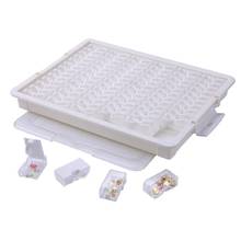 78 Grids Nail Organizer Storage Box Clear Cap for Diamond Embroidery Mosaic Painting Nail Salon Manicure Tool 2024 - buy cheap