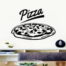 Fashionable Pizza Wall Art Sticker Modern Wall Decals Quotes Vinyls Stickers For Kids Room Living Room Home Decor Mural Poster 2024 - buy cheap