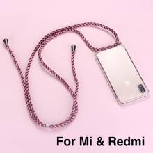 Strap Cord Chain Phone Tape Necklace Lanyard Mobile Phone Case for Carry to Hang For XIAOMI MI Redmi 3 5 6 7 8 9 A3 9T K30 8A A3 2024 - buy cheap