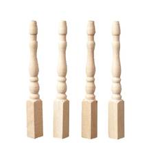 4pcs/lot 1:12 Wooden Dollhouse Table Leg Miniature Furniture Diy Dollhouse Accessories Simulation Table Feet Model Dollhouse Toy 2024 - buy cheap