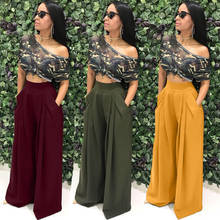 BKLD High Waist Wide Leg Pants Streetwear Casual Fashion Trousers Women 2020 Autumn Solid Loose Pant Trousers For Women S-2XL 2024 - buy cheap