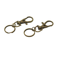 10 Pieces Bronze Swivel Lanyard Snap Hook With Key Rings Jewelry Findings 2024 - buy cheap