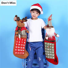 Christmas Advent Calendar New Year Date Reminder Christmas Decorations for Home Countdown Calendar Door Wall Hanging Ornaments 2024 - buy cheap
