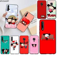 Capa de celular pucca com desenhos animados, capinha de celular fofa para huawei p40 p30 p20 lite pro mate 30 20 pro p smart 2020 prime 2024 - compre barato