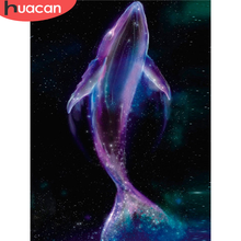 HUACAN 5D DIY Diamond Painting Whale Diamond Embroidery Cross Stitch Animal Pictures Of Rhinestones Mosaic Sale Handmade Gift 2024 - buy cheap