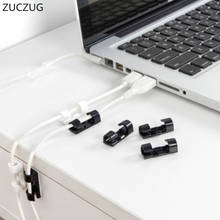 ZUCZUG 3 Color 20PCS Cable Drop Clip Desk Tidy Organiser Wire Cord Lead USB Charger Cord Holder Organizer Holder Secure Table 2024 - buy cheap