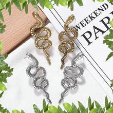 Xujiafu-pendientes de serpiente Oorbellen Vintage para mujer, aretes de aleación de Zinc, pendientes de animales de moda, regalo de joyería popular al por mayor 2024 - compra barato