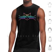 Cyber Cat tank tops vest 100% Cotton Cat Cats Cyber Hacker Rainbow Motherboard Circuit Board Sci Fi Cute Kitty Computer Chip 2024 - buy cheap