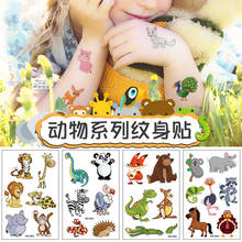 10pcs Cartoon Animals Tattoo Sticker Woodland Creature Body Art Waterproof Temporary Tattoos Baby Shower Birthday Party Supplies 2024 - buy cheap