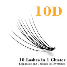 Kimcci Big Capacity 60 Bundles 10D Eyelash Extensions 0.1mm Thickness True Mink Strip Eyelashes Individual Lashes Natural Cilios 2024 - buy cheap