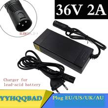 36V 2A lead-acid battery charger   electric scooter e-bike wheelchair Charger lead acid battery 3-Pin XLR Connector 2024 - buy cheap