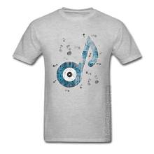 Popular Band Club T-Shirts For Men Music is My Instrument Simple Style Grey T Shirt 100% Cotton Summer Tops & Tees New T-Shirts 2024 - buy cheap
