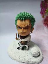 Novo anime uma peça roronoa zoro boneco de neve showhand figura ação anime pvc collectible modelo brinquedos presentes para o natal 15cm 2024 - compre barato