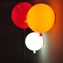 Современные цветные воздушные шары, светодиодная настенная лампа для спальни, прикроватные акриловые Wll светильники для детской комнаты, простое украшение для прохода, бра E27 2024 - купить недорого
