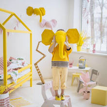 Zebra/elefante/girafa/cisne cabeça animal montagem na parede crianças brinquedos de pelúcia sala de crianças decoração para casa acessórios parede pendurado 2024 - compre barato