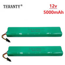 Máquina de varrer para neato botvac, 2 peças, 12v, 5000mah, 70e, 75, 80, 85, d75, d8, d85, aspiradores de pó, 12v, nimh, bateria recarregável