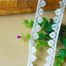 30Yards Delicate White Tassel Fringe Embroidered Flower Lace Trim for Sewing DIY Accessories High Quality 2024 - buy cheap
