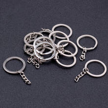 100Pcs Keyrings Nickel Color Durable Key Chains Split Ring High Quality Keychain Making Findings DIY Accessories Wholesale 2024 - buy cheap