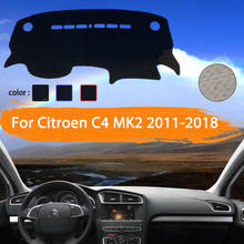Capa de painel de carro para citroen c4 mk2 2011 ~ 2018, cobertura para painel de automóveis, à prova de sol, 2012, 2013 2024 - compre barato