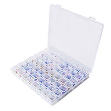 56 cintas transparente caixa de armazenamento de plástico para terminal pequeno componente jóias caixa de ferramentas grânulo comprimidos organizador da arte do prego ponta caso 2024 - compre barato