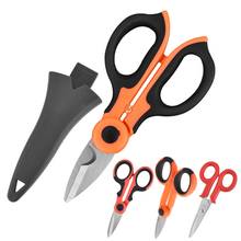 2/1 High Carbon Steel Scissors Household Shears Tools Electrician Scissors Stripping Wire Cut Tools for Fabrics, Paper and Cable 2024 - buy cheap