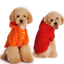 Pet Dog Cat Pocket Sweatshirt Autumn Winter Warm Teddy Fleece Sweater Chihuahua Hoodies with Pocket Puppy Sportswear Jacket 2024 - buy cheap