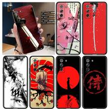 Japanese Samurai for Samsung Galaxy S21 Ultra Plus Note 20 10 9 8  S10 S9 S8 S7 S6 Edge Plus Black Phone Case 2024 - buy cheap
