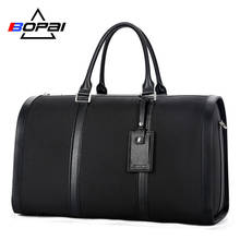 Bopai novo projetado sacos de viagem dos homens negócios unisex grande bolsa à prova dwaterproof água duffle bolsa de ombro das mulheres carry on bagagem preto 2024 - compre barato