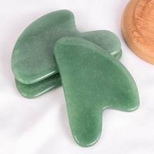 Natural Jade Gouache Scraper Stone Board Rose Quartz Gua Sha Scraper Facial Massager for Face Back Neck Head Body Massage Tools 2024 - buy cheap