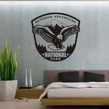 Bald Eagle Decor Outdoor Camping Woods Adventure Explorers Vinyl Wall Decal Living Room Sticker Mural Art 2024 - buy cheap