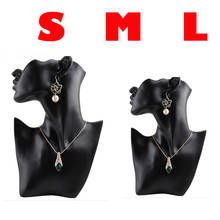 Necklace and Earring Bust Jewelry Display Female Mannequin Resin Material Jewelry Showcase Rack Necklace Pendant Bust Displays 2024 - buy cheap
