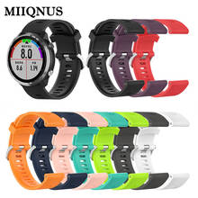 MIIQNUS-Correa de silicona para reloj, pulsera deportiva colorida clásica de 20mm para Garmin Forerunner, 645, 245, 245M Vivoactive 3 2024 - compra barato