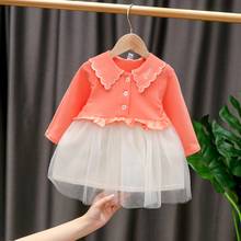 Autumn Patchwork Mesh Children Baby Infants Party Long Sleeve Ruffle Dresses Vestido Spring Sweet Girls Dress Kids Princess 2024 - buy cheap