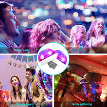 Mini Luz de discoteca USB, lámpara LED de bola de discoteca mágica activada por sonido, luces estroboscópicas de Ambiente de coche para fiesta, habitación en casa 2024 - compra barato