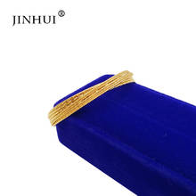 Jin Hui 1pieces of Gold color Copper Bracelets for Women Dubai Bride Wedding Jewelry Bracelet Middle East African wedding gifts 2024 - buy cheap