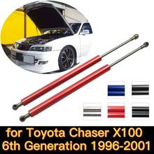 Para 1996-2001 toyota chaser x100 frente capô suportes de gás molas elevador suporte amortecedor de choque haste braço acessórios fibra de carbono 2024 - compre barato