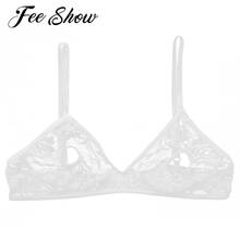 Wire-free Carnival Bra Tops Open Nipple Out Sexy Women Ladies Erotic Bandage Strips Bras Top Transparent Lingerie Lace Underwear 2024 - buy cheap