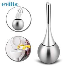 evilto Bathroom Toilet Scrub Cleaning Brush Holder Set with Stainless Steel Base Washroom Brush Bathroom Accessories 2024 - buy cheap