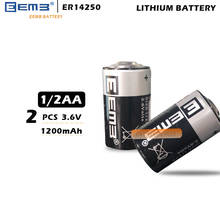Eemb er14250 1/2aa pçs/lote v bateria de lítio, 2 3.6 novo, original, 1200mah, frete grátis 2024 - compre barato