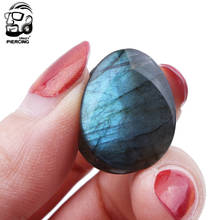 2pcs Organic Labradorite Teardrop Stone Ear Piercing Gauges 0g-25mm Ear Plugs Flesh Tunnels Expander Body Jewelry Piercing Oreja 2024 - buy cheap