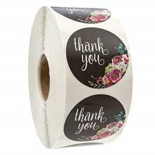 100-500pcs Thank You Stickers Floral Stickers Floral For Seal Labels Mailing Supplies For Small Business Bags Handmade Sticker 2024 - buy cheap