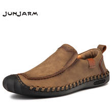 JUNJARM zapatos casuales de los hombres de cuero de los zapatos de los hombres de los mocasines hombres pisos zapatos Oxford para Hombre Zapatos mocasines zapatos 38-46 2024 - compra barato