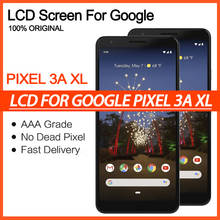 100% Оригинальный активно-матричные осид, для Google Pixel 3A XL ЖК-дисплей Дисплей кодирующий преобразователь сенсорного экрана в сборе G020C G020G G020F пикселей 3AXL ЖК-дисплей экран 2024 - купить недорого